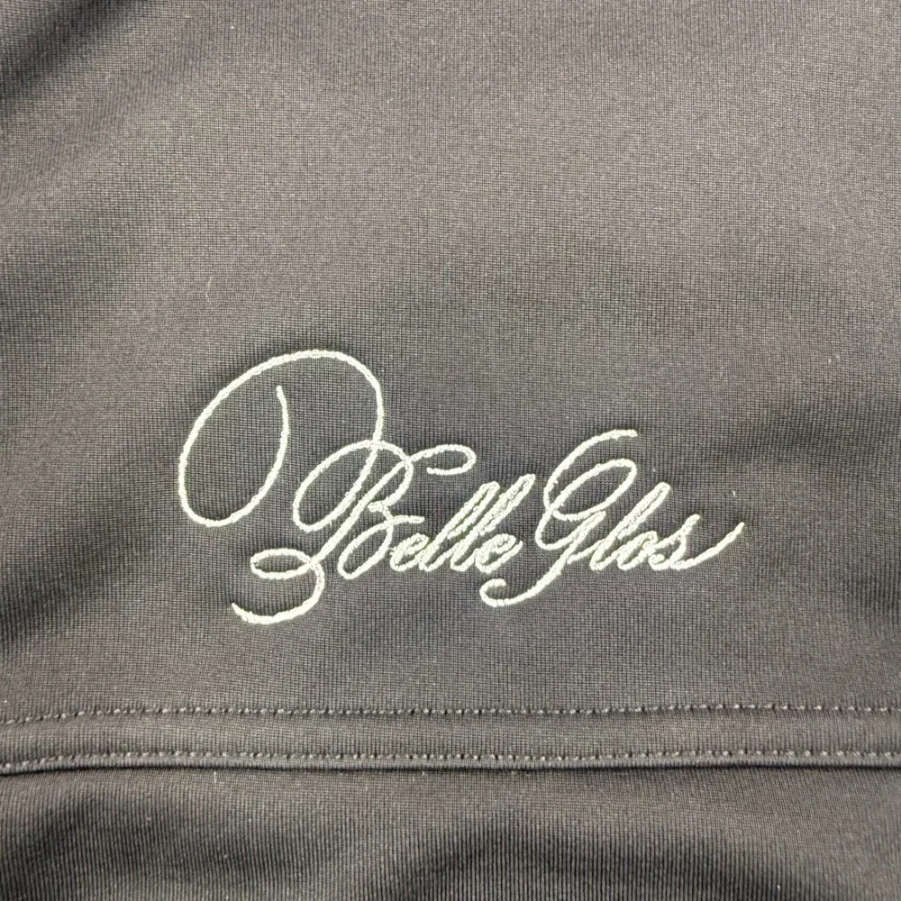 The North Face Vest Mens Medium Black Windwall Full Zip Belle‎ Glos Wine Logo